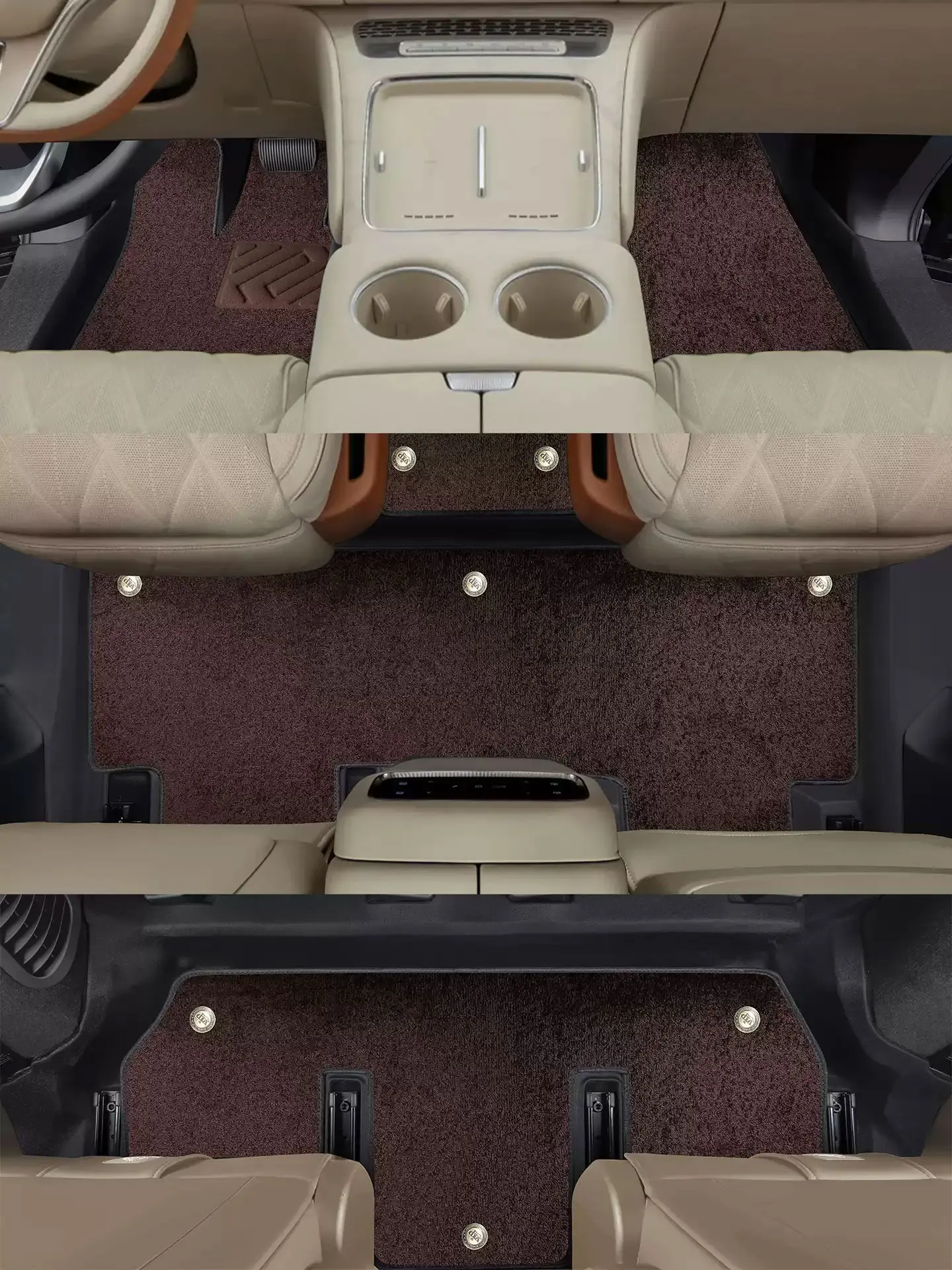 Left-Hand Drive Car Custom Fit Floor Mat For Voyah Taishan X8 2026 Door Sill Wrapped Waterproof Full Coverage Floor Liner Protec