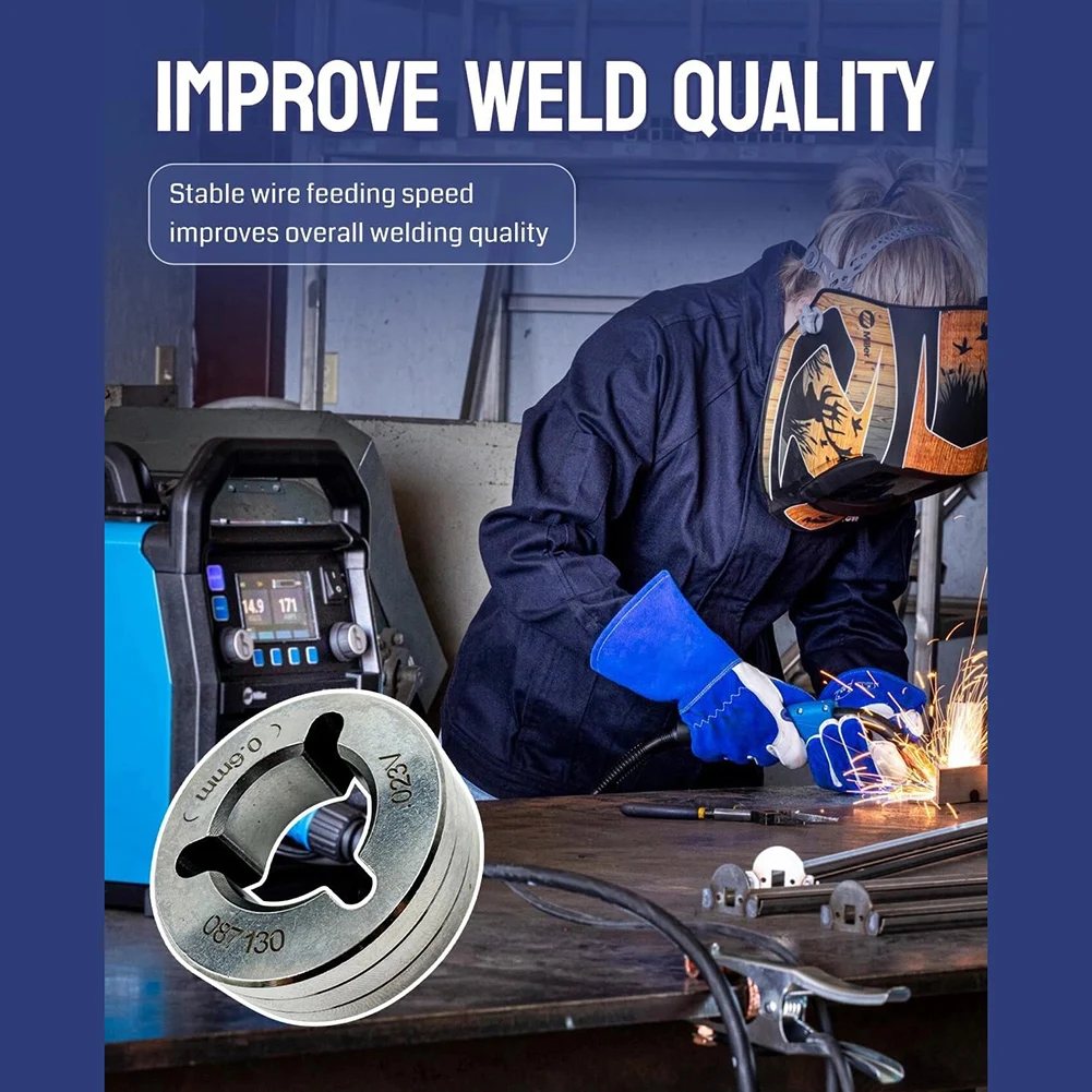 0.6mm Wire Roller V Groove Drive Roll Metal Construction Precise Wire Contact Standard Groove Curvature Welding