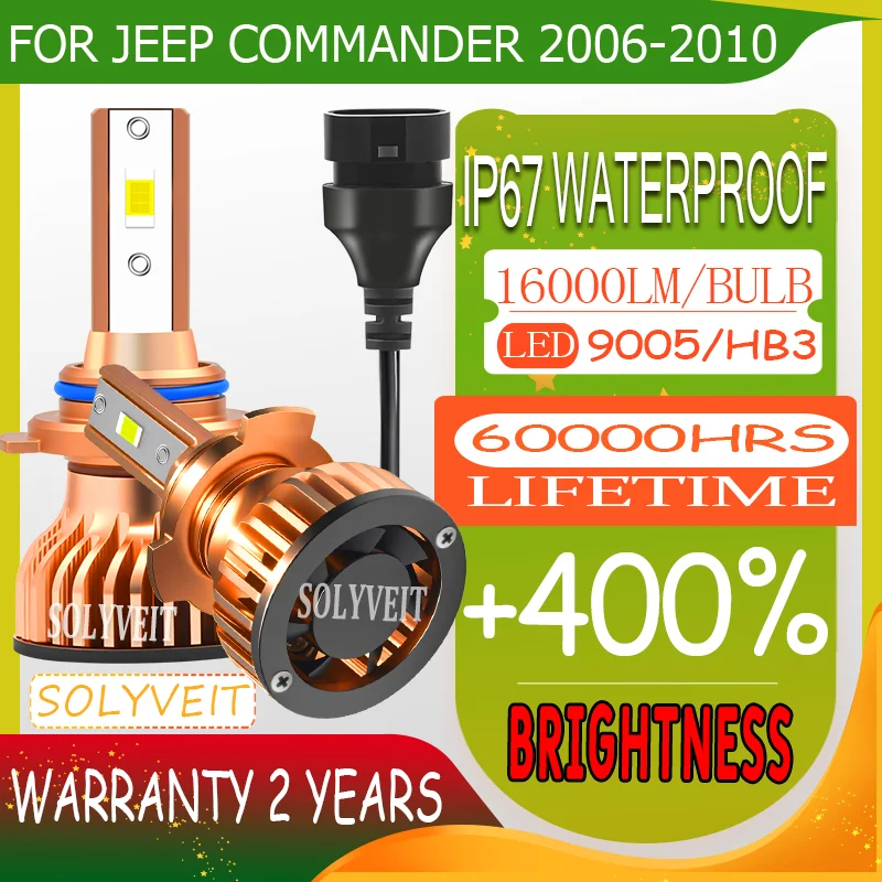 

High-Luminance 9005 Long-Lasting Strong Illumination Silent Operation LED High Beam For Jeep Commander 2006 2007 2008 2009 2010
