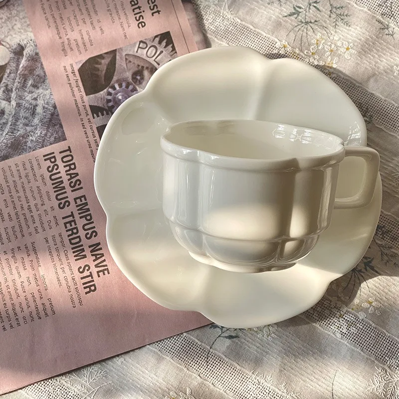 

Ceramic Coffee Cup Saucer Home Dining Table Handmade Afternoon Tea Teacup Coffees Mug Gift Tableware Home Kitchen Supplies
