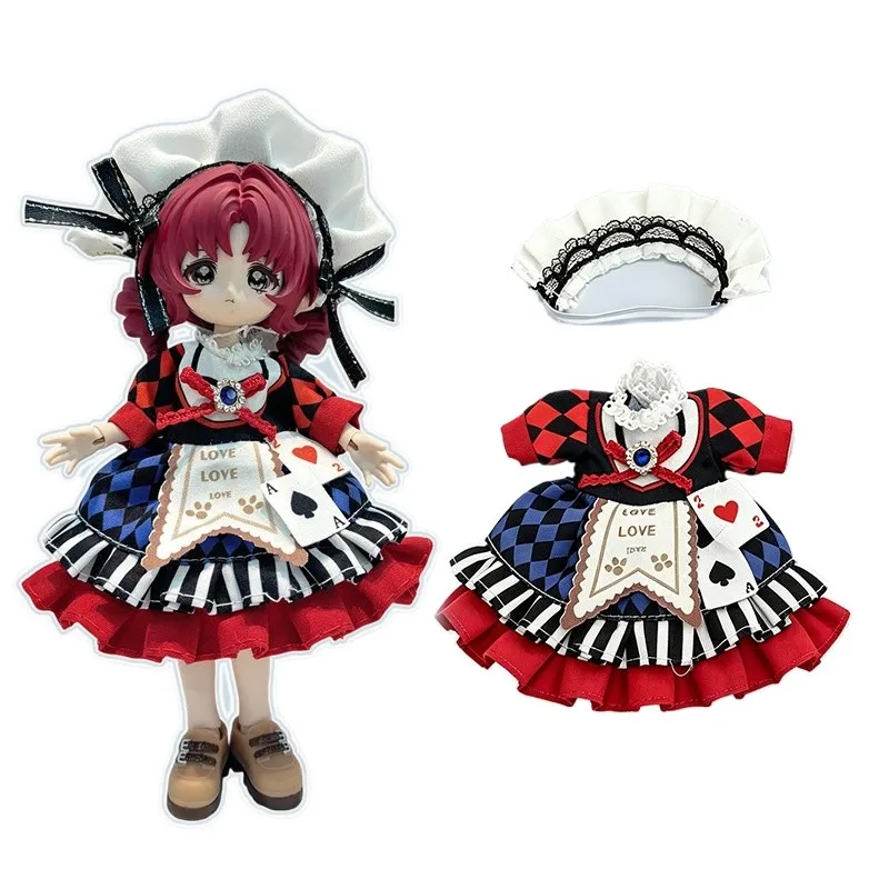 Doll's Clothes Suitable for OB11 Set YMY-GSC 1/8,1/12 BJD Dress Change 16-17cm Doll Toy Accessories(No doll)