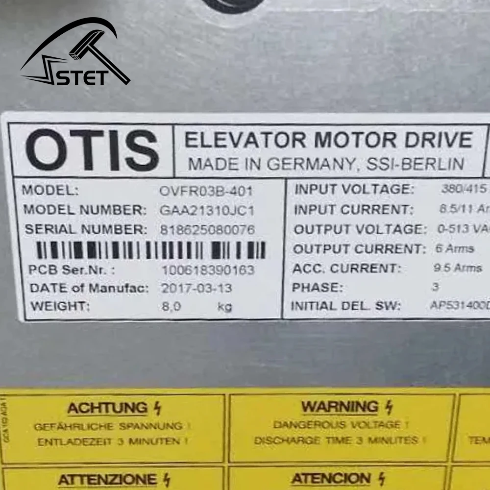 STET For OTIS Elevator Inverter GAA21310JC10 GBA21310JC10 GAA21310JC20 GBA21310JC20