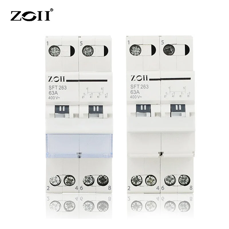 

2P 40A 63A AC 230V 400V MTS Dual Power Manual Transfer Interlock Circuit Breaker Din Rail Isolating Discounnecting Switch