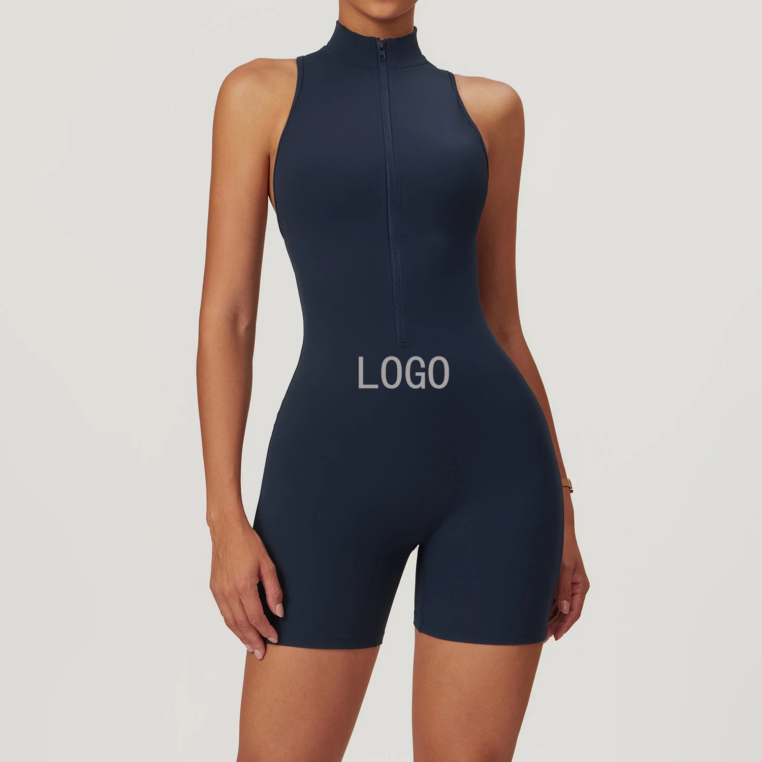 

Yoga Jumpsuit For Women's Running Sexy V-Shaped Back Waist High Strength Tight Fitting Fitness Sports Wholesale Custom Logo