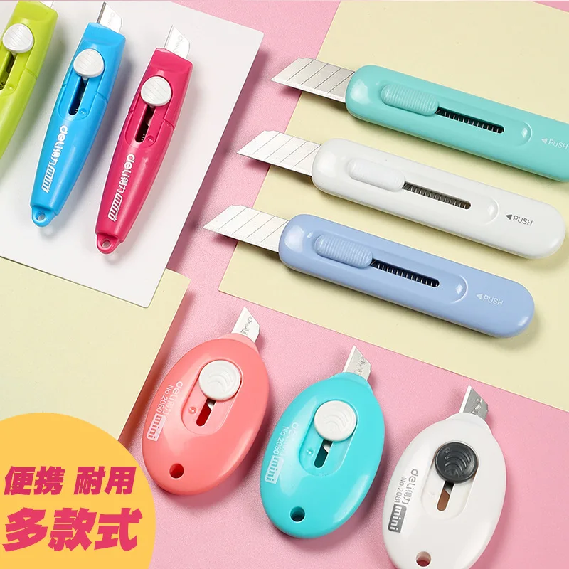 

Deli utility knife courier knife dismantling courier artifact dismantling courier knife small size cutting package unpacking dev