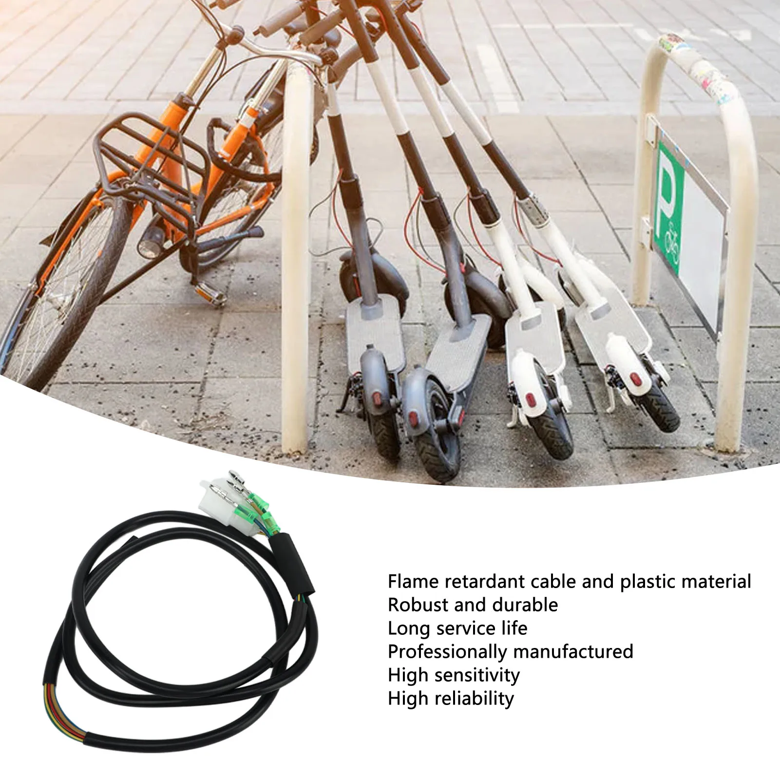 10 Inch Scooter Motor Cable Flame Retardant High Sensitivity Electric Scooter Motor Wire For Kugoo M4 Repair Parts Accessories