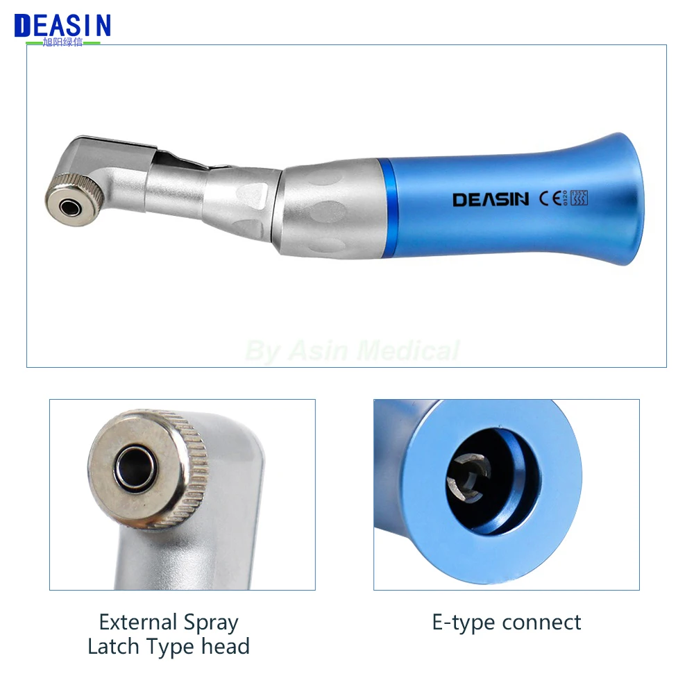 Dental High & Low Speed Handpiece kit Straight Contra Angle Single Water Spary E-type Air Motor 2/4 Hole DEASIN