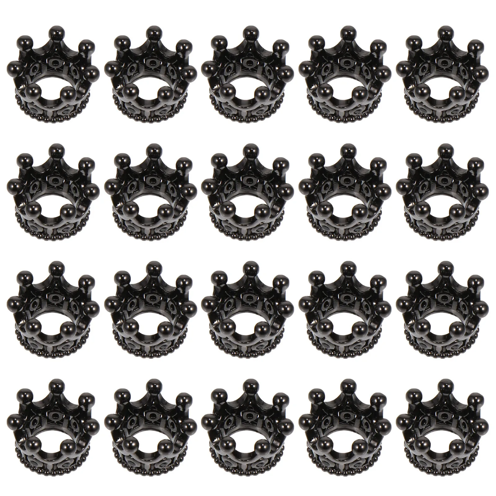 

20 pcs Mini Crown Charms For Diy Jewelry Making Bright Color Pendant Craft Supplies Kids Birthday Gift Decorations