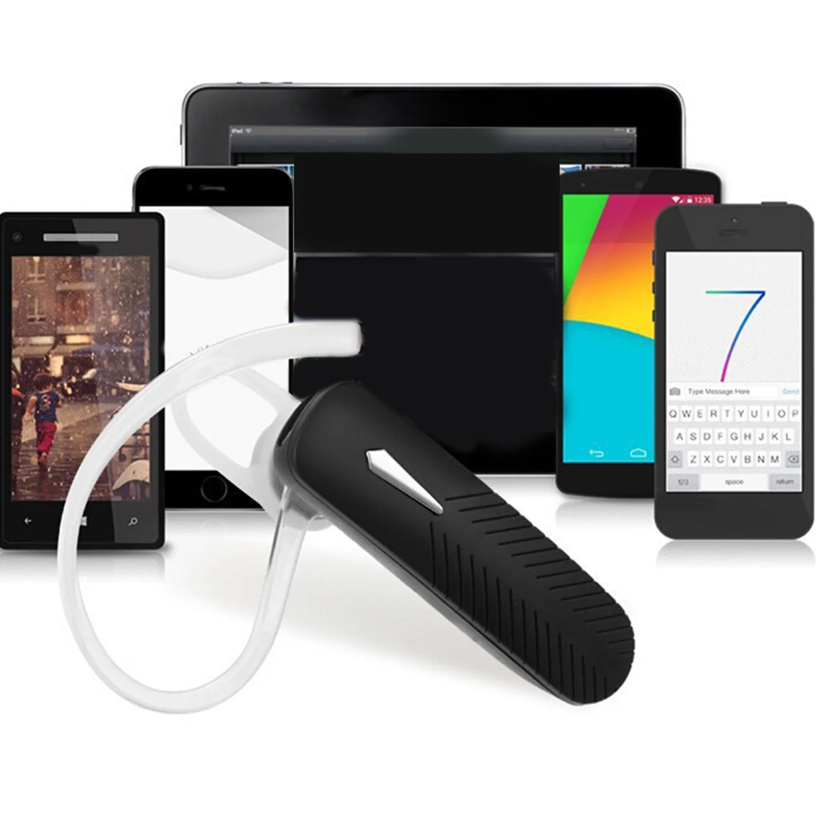 

Earphones Wireless 4.1 Stereo Sound Built-In Noise Isolating In-Ear Earbuds For Smartphones Tablets