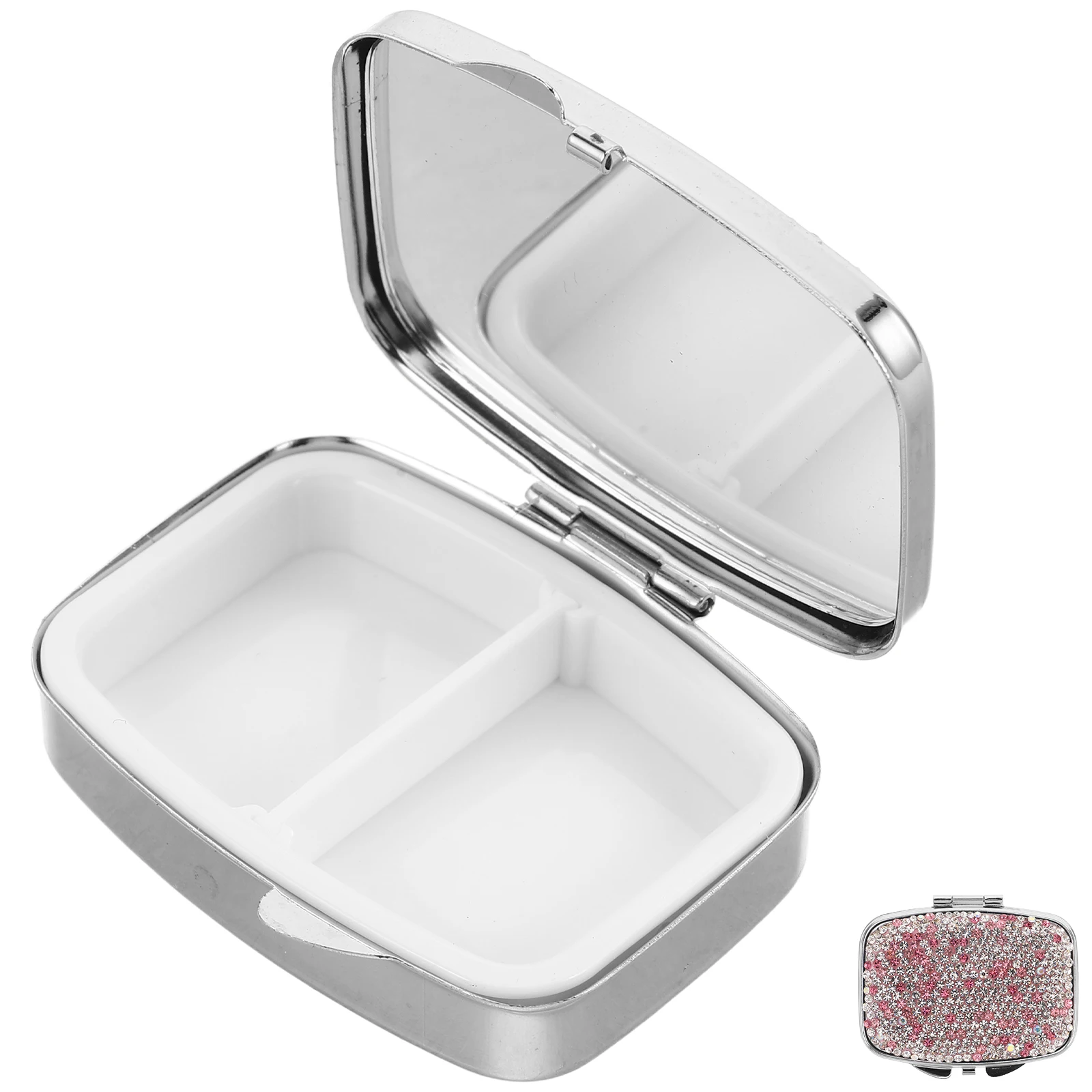 

Mini Pill Organizer Compact Travel Medicine Holder Portable Tablet Case For Vitamins Fish Oil Kawaii Pocket Medicine Box