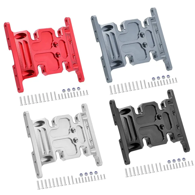 Axial SCX10 1/10 Aluminum Skid Plate 90021 90022 90028 RC Crawler Chassis Upgrade Parts Gearbox Protection Accessories CNC Set