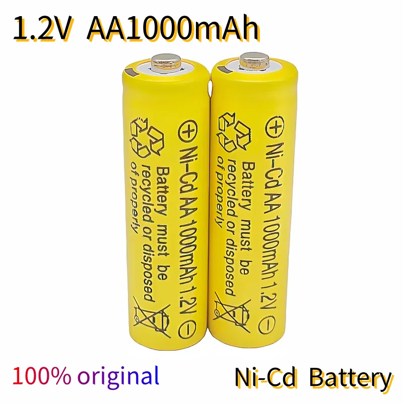 18650 Original 1.2V AA 1000mAh Ni-Cd high-quality rechargeable battery lpega rechargeable battery suitable for watches toys etc