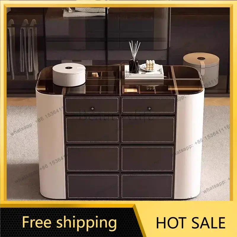 LJY Jewelry Wine Living Room Cabinets Luxury Vanity Curio Nordic Living Room Cabinets Bedroom Makeup Cajonera Lounge Suite Furni