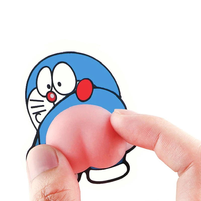 

Novelty Funny Little Toys Pinch Cartoon Ass to Decompress and Relax Anime Stickers Mobile Phone Shell Car Stickers Party Prank