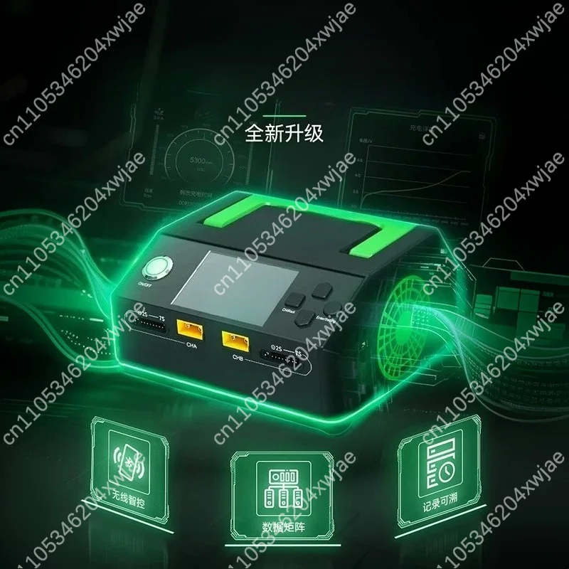 AC 100-240V Dual Channel Smart Charger 25A 500W for 2-7S LiPo Battery with Balance Charging