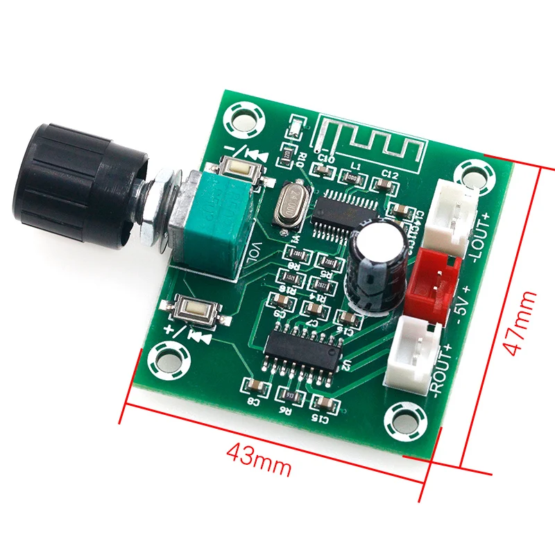 XH-A158 ultra clear Bluetooth 5.0 power amplifier board pam8403 small power DIY wireless speaker amplifier board 5W*2