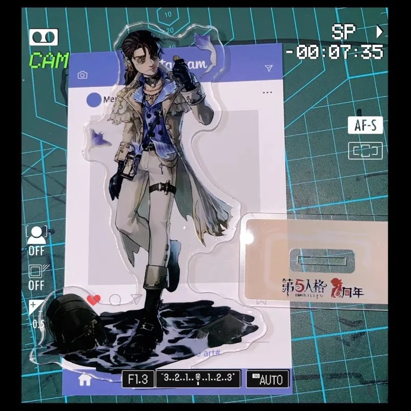 Identity V Acrylic Stand 10cm Single Insert Figure 6th Anniversary Limited Doctor Composer Mercenary Nice Gift for Fans keychain