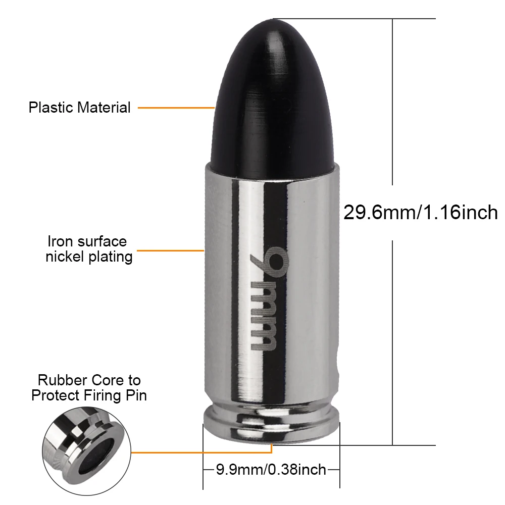 9 مللي متر دمية مستديرة ممارسة اللعب رصاصات التدريب 10/20 قطعة