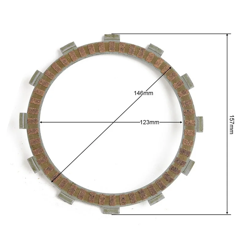 Motor Bike Clutch Plate For Kawasaki KLR650 KL650A KL650 KLX650 KLX650C ER-6 ER 650 N F ER6N ER6F ER-6N ER-6F ER KLX KL KLR 650