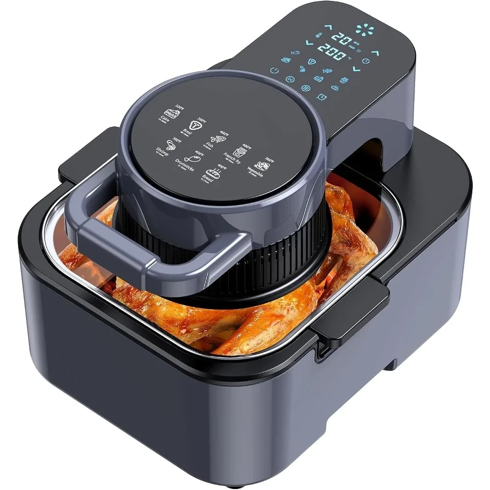 Lucht Friteuse Digitaal Met Antiaanbaklaag En Vaatwasser Veilige Mand, 1750W 8 Quart Gevisualiseerde Airfryer