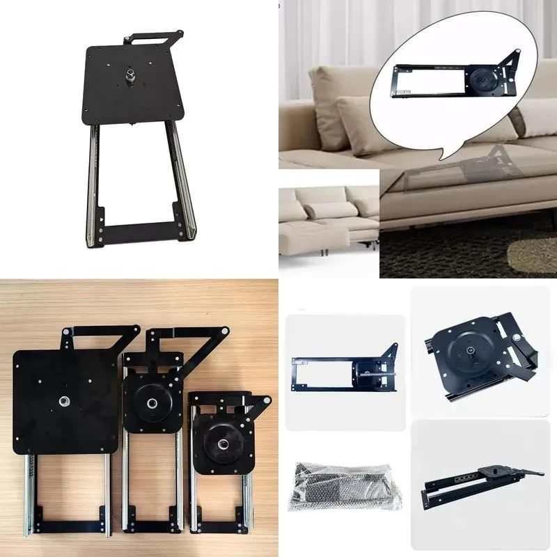 Modern Multifunctional Sofa with Hinged Seat and Swivel Base Metal Furniture for Living Room or Home Office Accessories