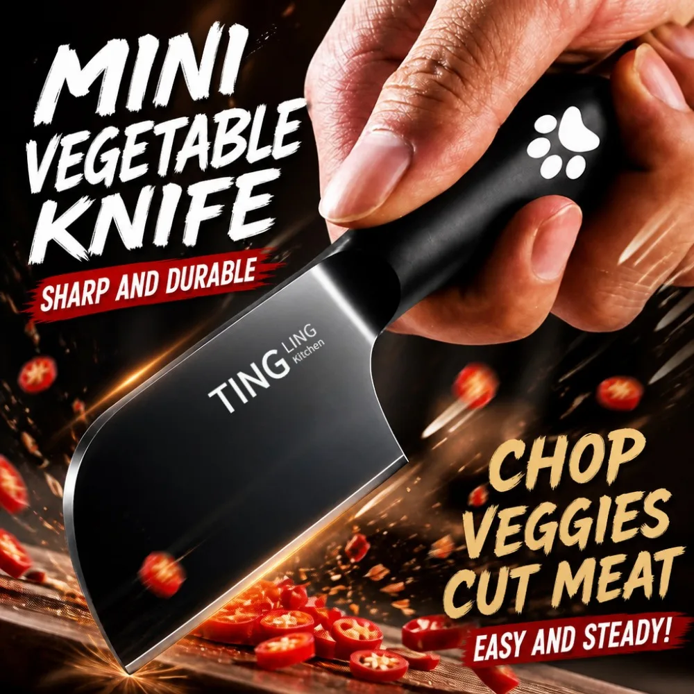 All-steel Mini Vegetable Knife Ultra-sharp Stainless Steel Portable Household Fruit Knife Parcel Delivery Knife Kitchen-speci