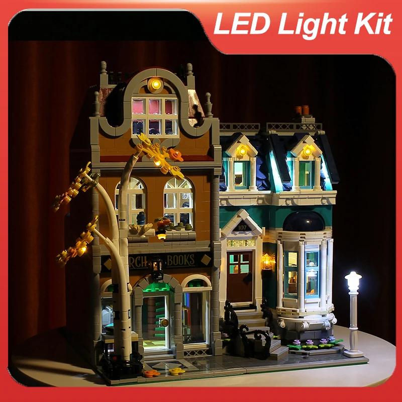 LED-Beleuchtungsset für 10270 Street Bookshop (Modell NICHT im Lieferumfang enthalten)