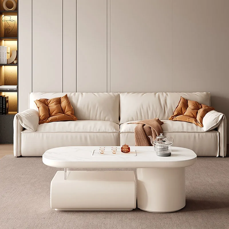 Living Room Coffee Table Simple Cheap White Floor Modern Coffee Table Nordic Tea Hotel Tavolino Da Salotto Home Furniture