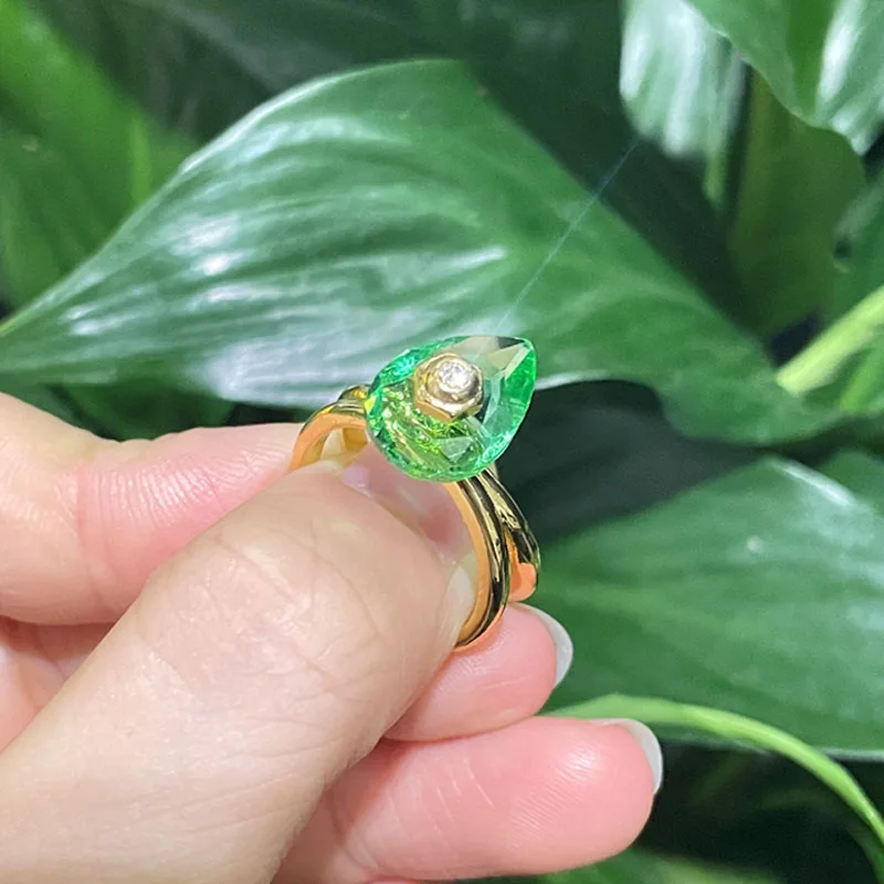 Oryginalny Dellium Luxury Numina Fashion Fine Jewelry Set dla kobiet Bambusowy naszyjnik Kolczyki Bransoletka Pierścionek Akcesoria imprezowe