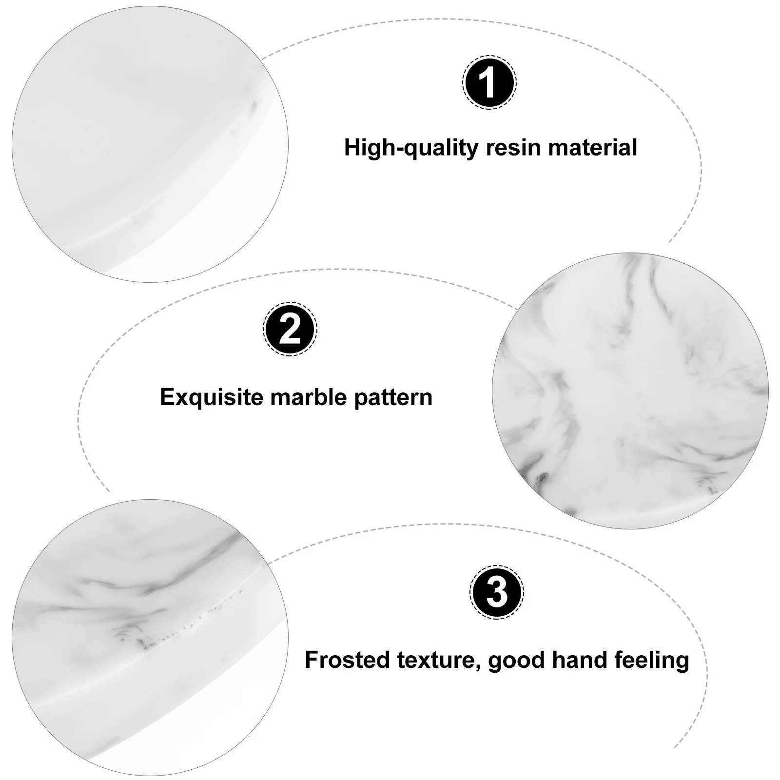 Jabonera con diseño de mármol, bandeja de almacenamiento de jabón impermeable a prueba de arañazos de resina para baño, cocina, ducha, decorativa para el hogar, 1 Uds.