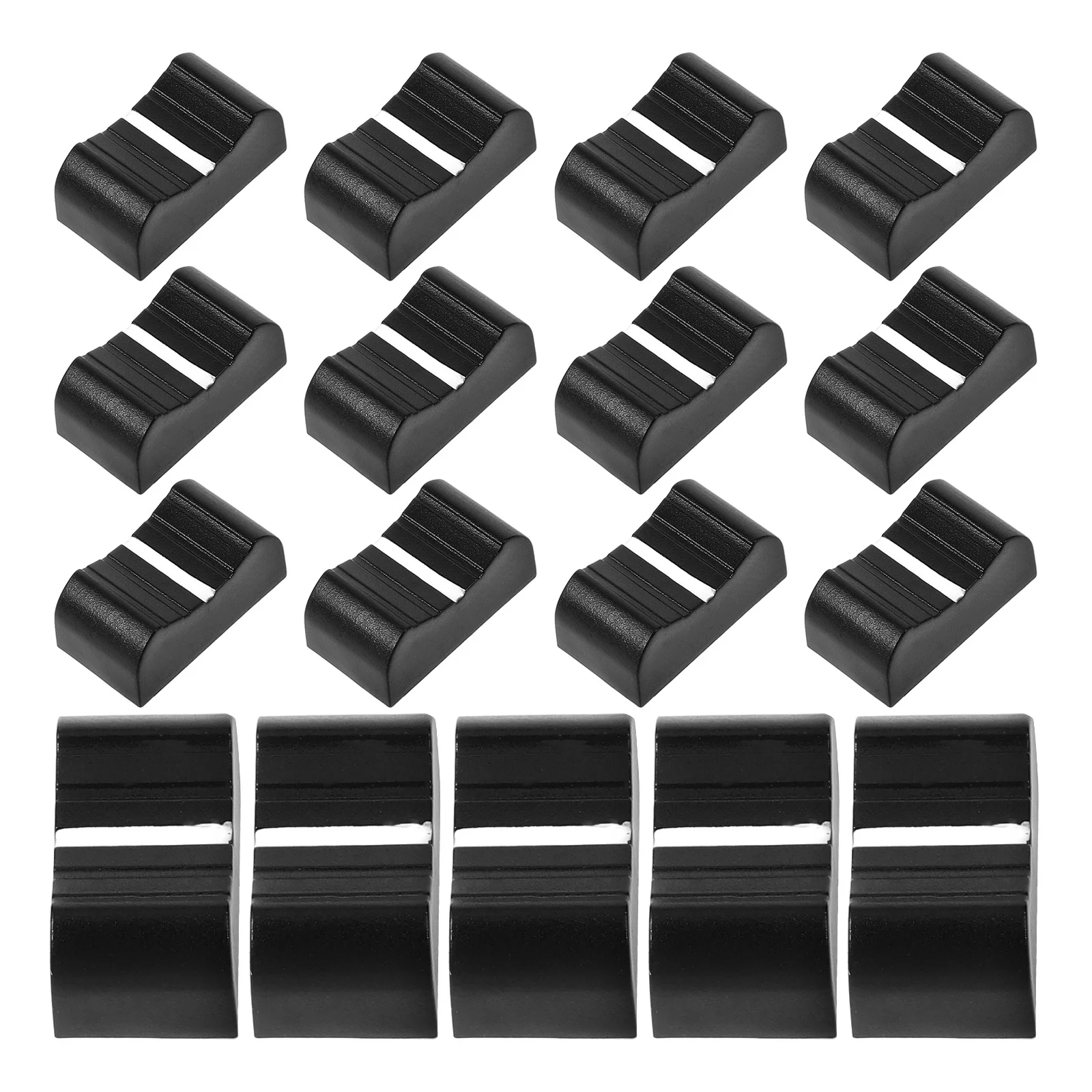 20 قطعة قبعات دفع خلاط المنزلق ترويسة المقابض البلاستيك استبدال ل مستقيم الجهد وحدة التحكم خلاط التحكم الصوتي الملحقات #4