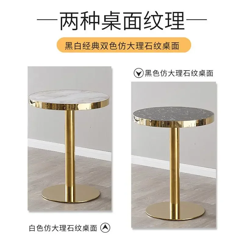 

Nordic Negotiation Table Luxury Small Round Mesas Balcony Reception Table Small Dining Tables Round Table Leisure Coffee Tables