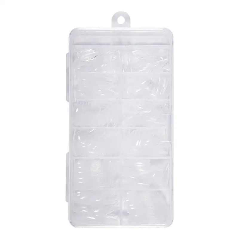 120/240pcs Half Frosted อัลมอนด์ Pre-filed เคล็ดลับเล็บ Half Matte กดบนเล็บปลอมสําหรับเล็บเล็กๆเตียง 12 ขนาดกล่อง