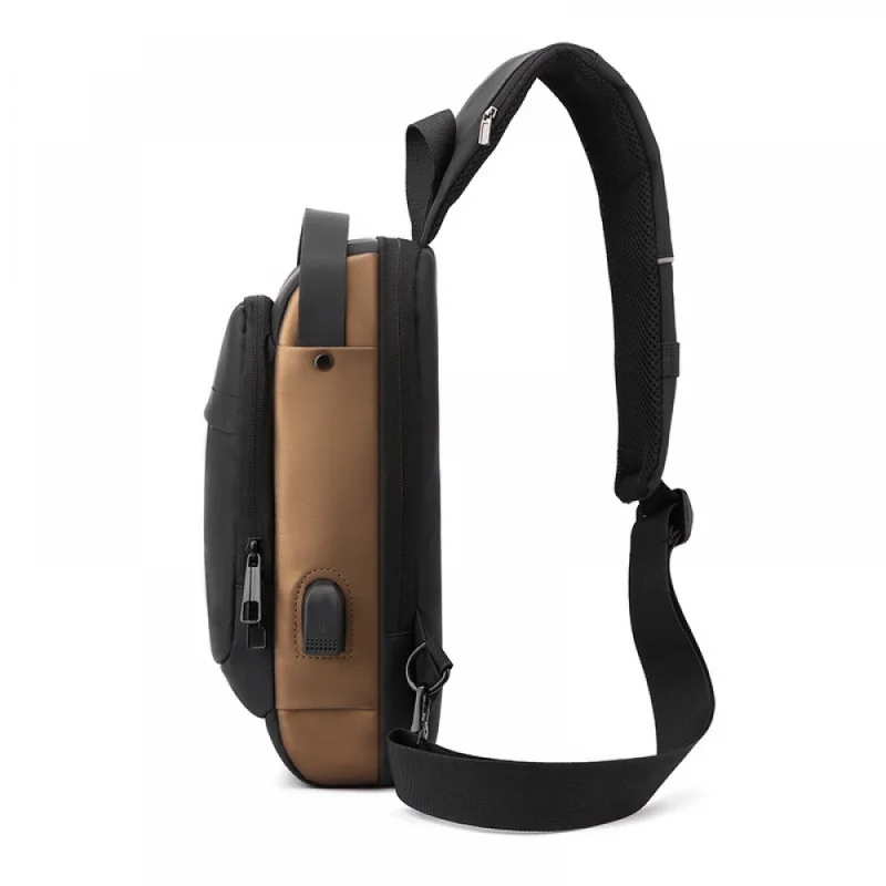 Men's Chest Bag 2023 New Crossbody Waist Bag Large Capacity with Anti-Theft Password Lock Shoulder Bag Outdoor Photography Whole