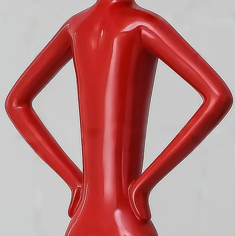 Humanoid art decorative floor lamp sculpture resin entrance hotel exhibition hall cabinet high-end abstract figure lighting