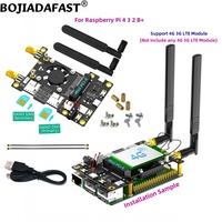 4G 3G LTE WWAN GSM Modem Module Mini PCI-E MPCIe Wireless Adapter Card Dual Nano SIM Slot + 2 Antennas For Raspberry Pi 4 3 2 B+