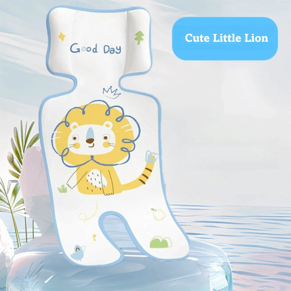 

High Quality Soft Ice Silk Baby Stroller Seat Cushion Washable Breathable Stroller Cooling Pad Anti-Slip Pram Seat Mat Pushchair