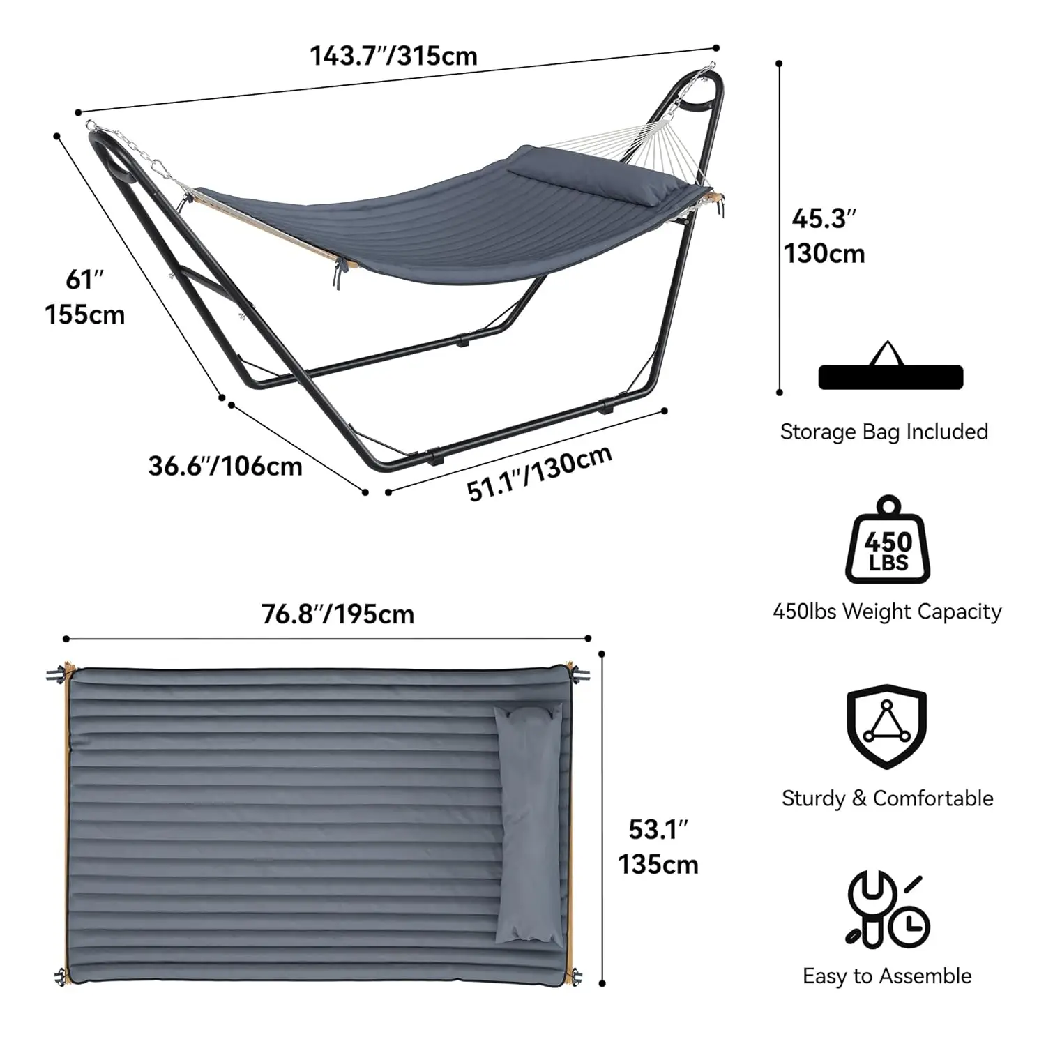 Thumbnail 4 - #4 Top 40 Hammock with Stands Worth Buying In 2026