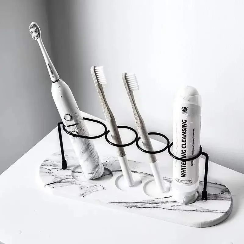 Toothbrush Holder Multifunction Base Frame Storage Rack Bath Accessories Tooth Brush toothpaste Stand Shelf Cup holder