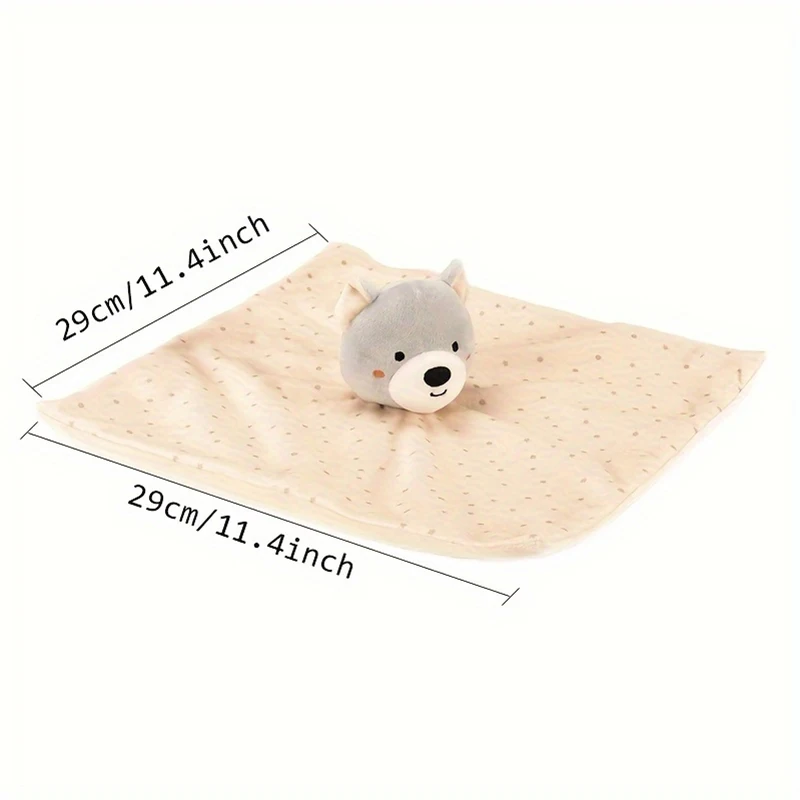 Baby Soft Security Blanket Infant Lovely Comforter Toy Stuffed Animal Newborn Gifts for Boys and Girls Toddler Sleeping Toys