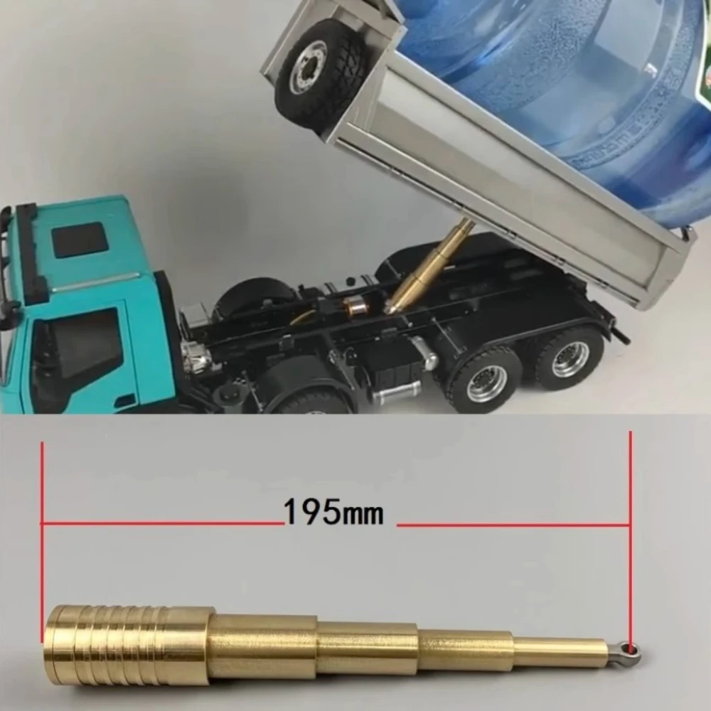 Metal oil Cylinder Hydraulic Lifting Central cylinder for 1/14 RC Dump Truck Tamiya SCANIA  VOLVO MAN RC Hydraulic Tractor