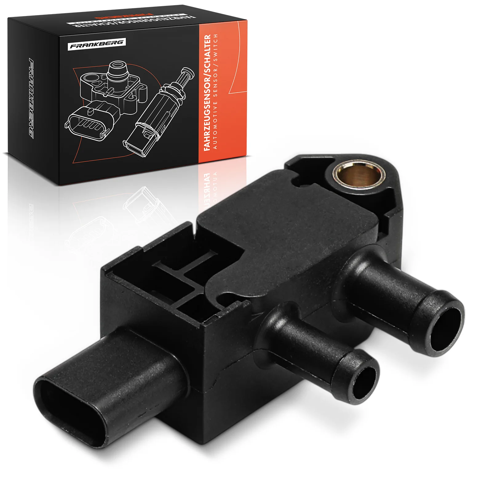 Frankberg 1x Uitlaatdruksensor voor Ford Kuga III DFK 2.5L Bj vanaf 2021 JX7A5L200AD 2145591