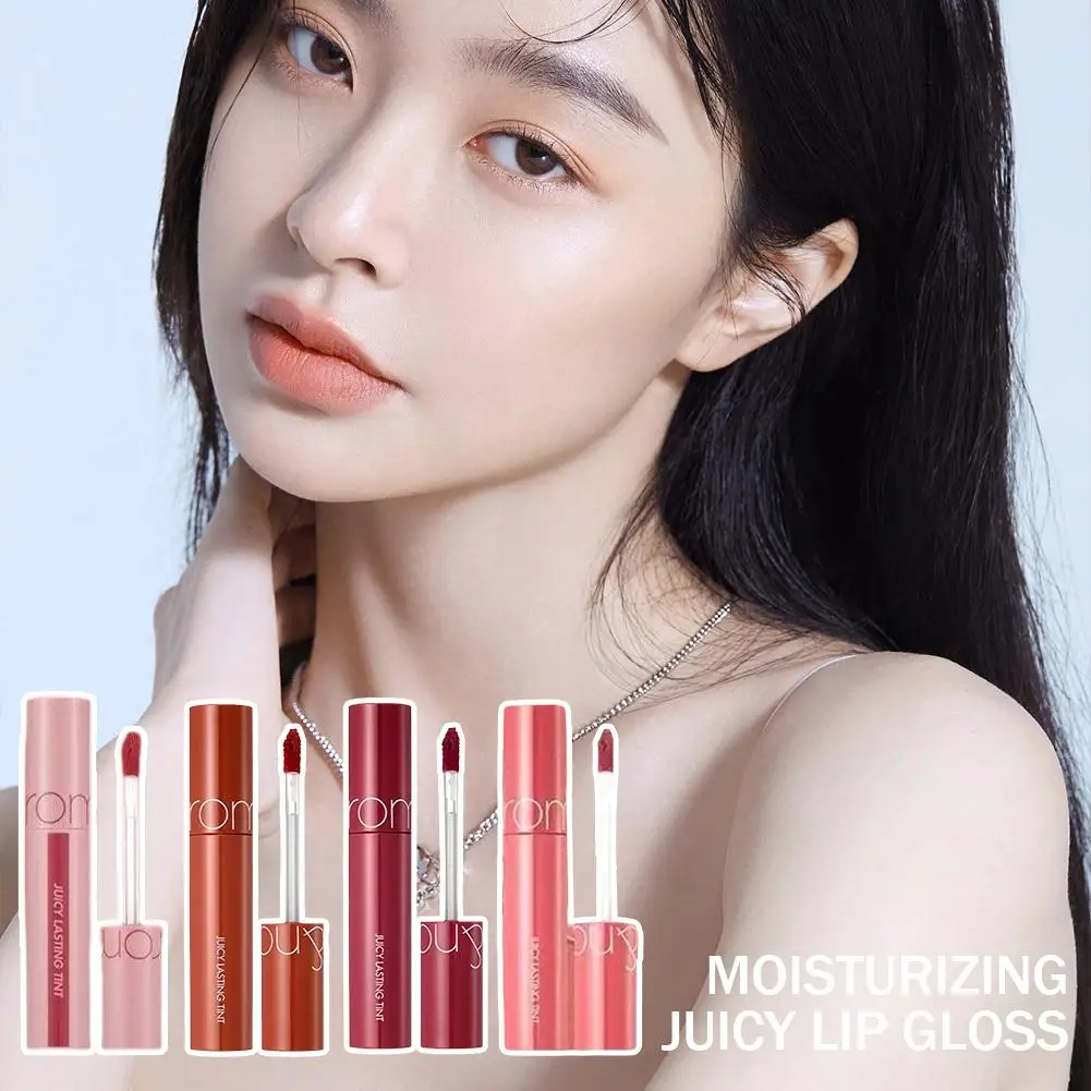 Lucidalabbra Coreano Romand Juice Effetto Sbiancante Leggero Non Appiccicoso Lucido Effetto Specchio Cherry Bomb Litchi Rosso Corallo