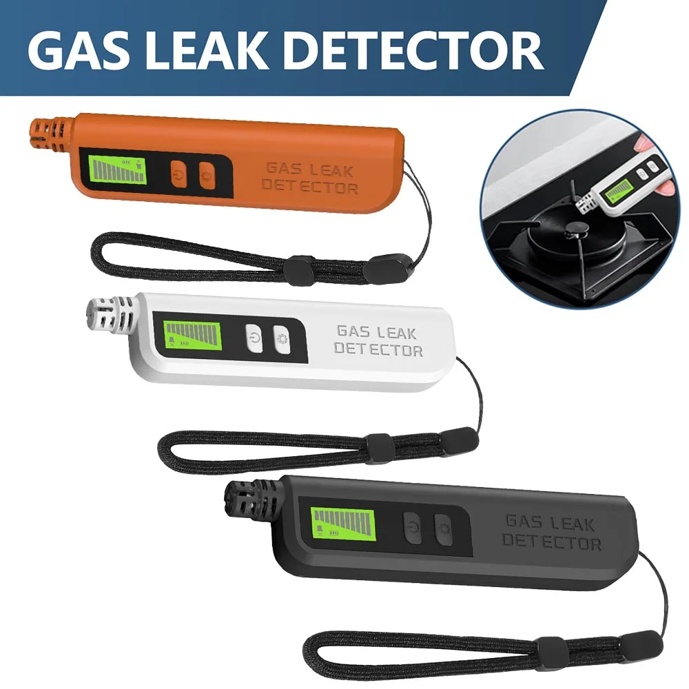 LCD Display Combustible Gas Detector 50-1000ppm Gases Concentration Analyzer Methane CH2C12 C4H10 Gas Leak Detector Leakage Tool