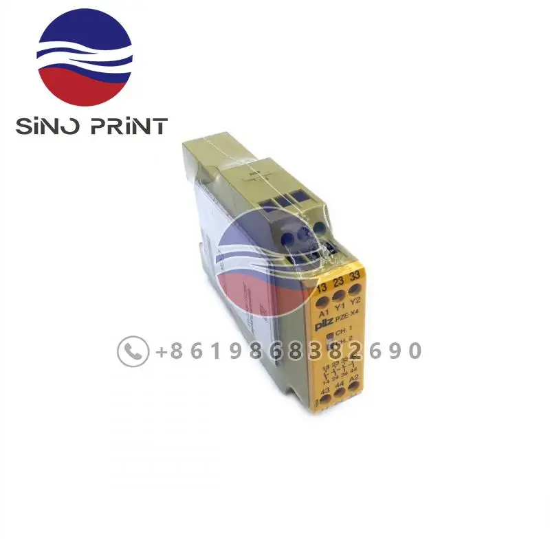 PZE X4 Safety Relay 24VDC 4N/O 2.5W For Printing Machine Spare Parts Safety Module PZEX4