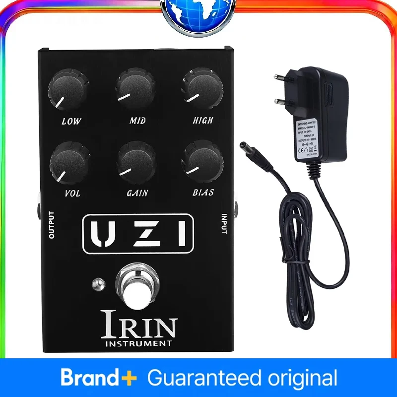 

IRIN Uzi Guitar Effect Pedal Heavy Distortion Effector Electric Guitar Accessories Cabinet Simulator Pedal with US/UK/AU/EU Plug