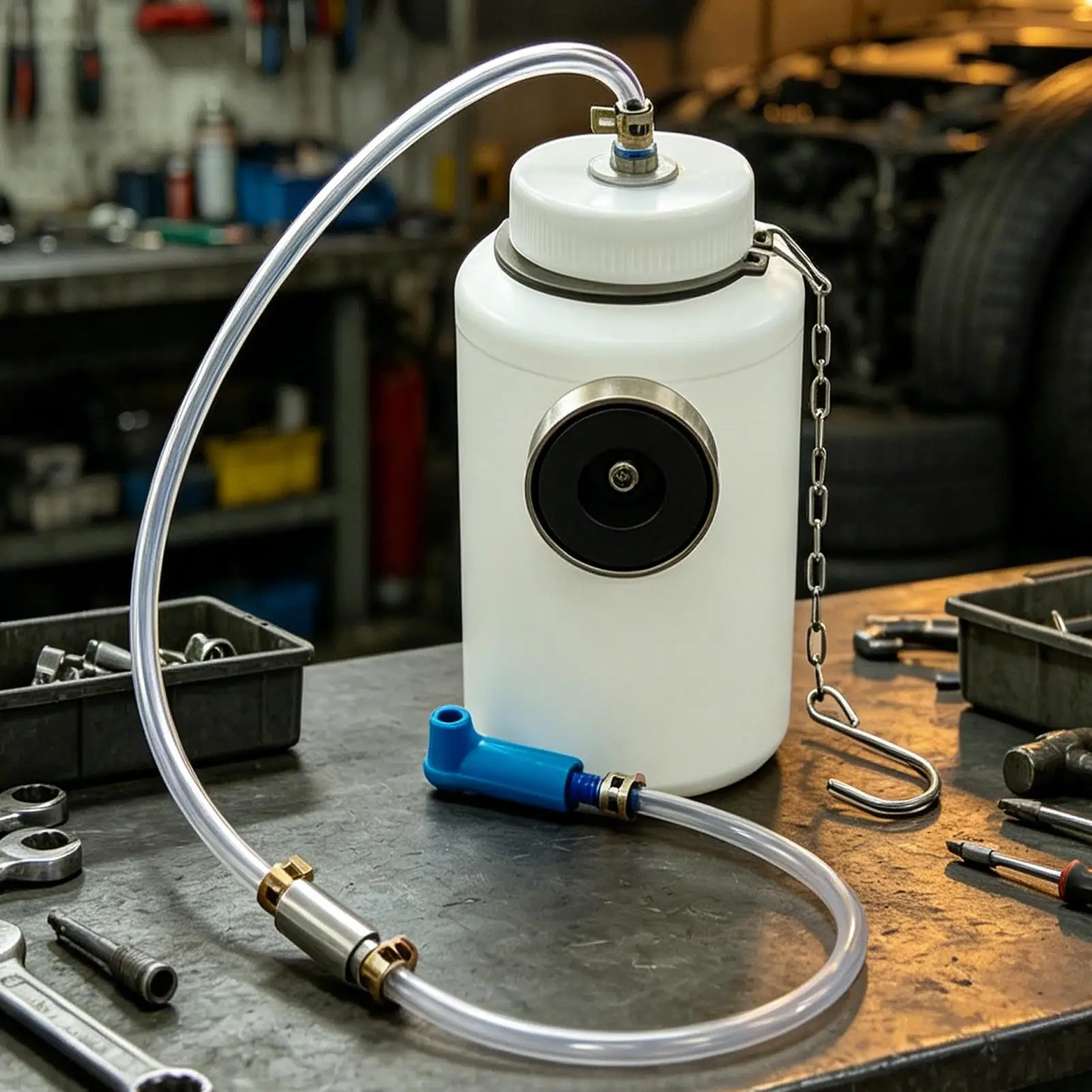 Brake Fluid Extractor Transparent Magnetic Portable Lightweight Device Oil Extractor Pump For Steering Automotive Gear Liquid