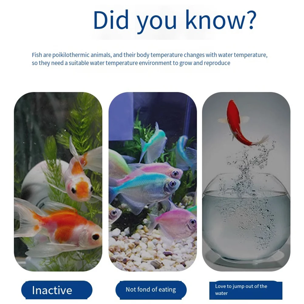 Fish Tank Thermometer Digital with Precise Temperature Display LED and Alarm Function for Aquarium Water Monitoring