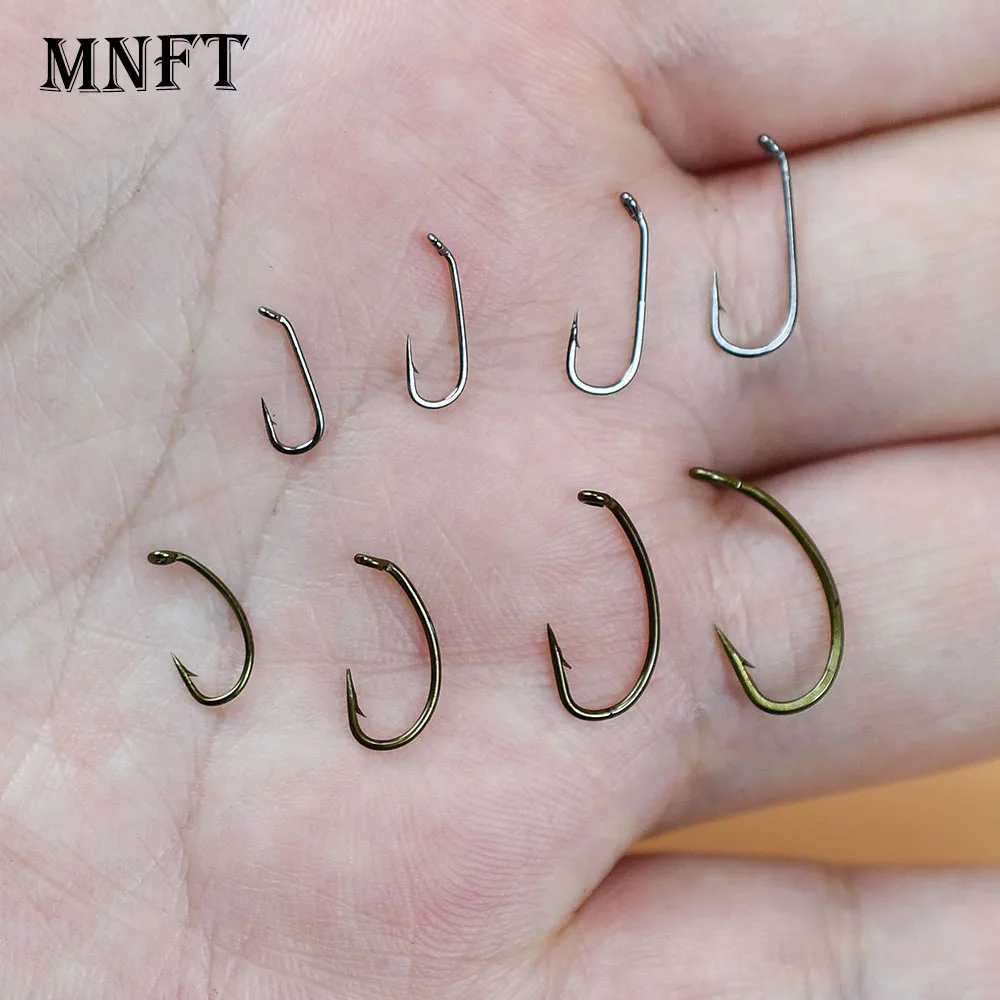800Pcs/Box Barbed Fishing Hooks High‑Carbon Steel Sharp Fish Hook Kit Portable Plastic Box Carp Fishing Terminal Tackle
