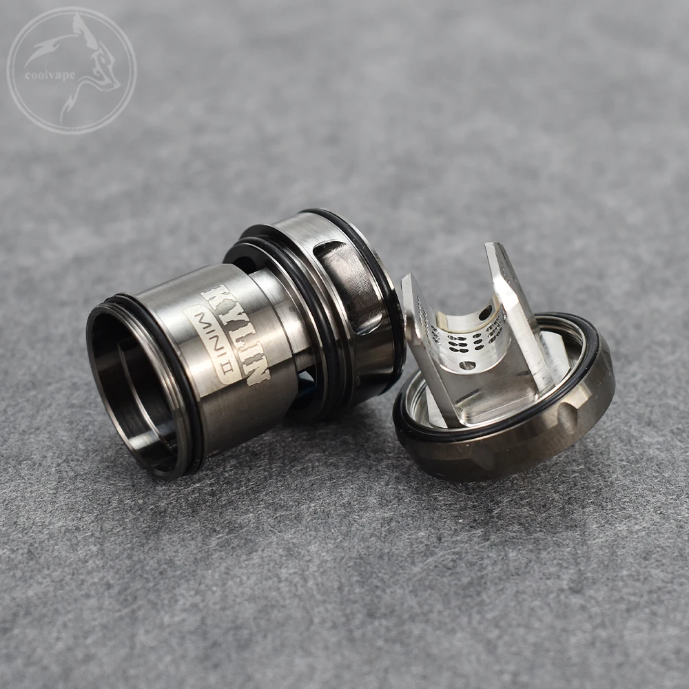 

Wolfcoolvape Kylin Mini V2 RTA Tank - 3ml/5ml Single Coil Atomizer with Adjustable Airflow for Electronic Cigarettes